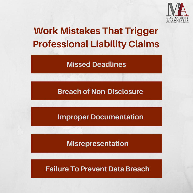 work mistakes that trigger professional liability claims